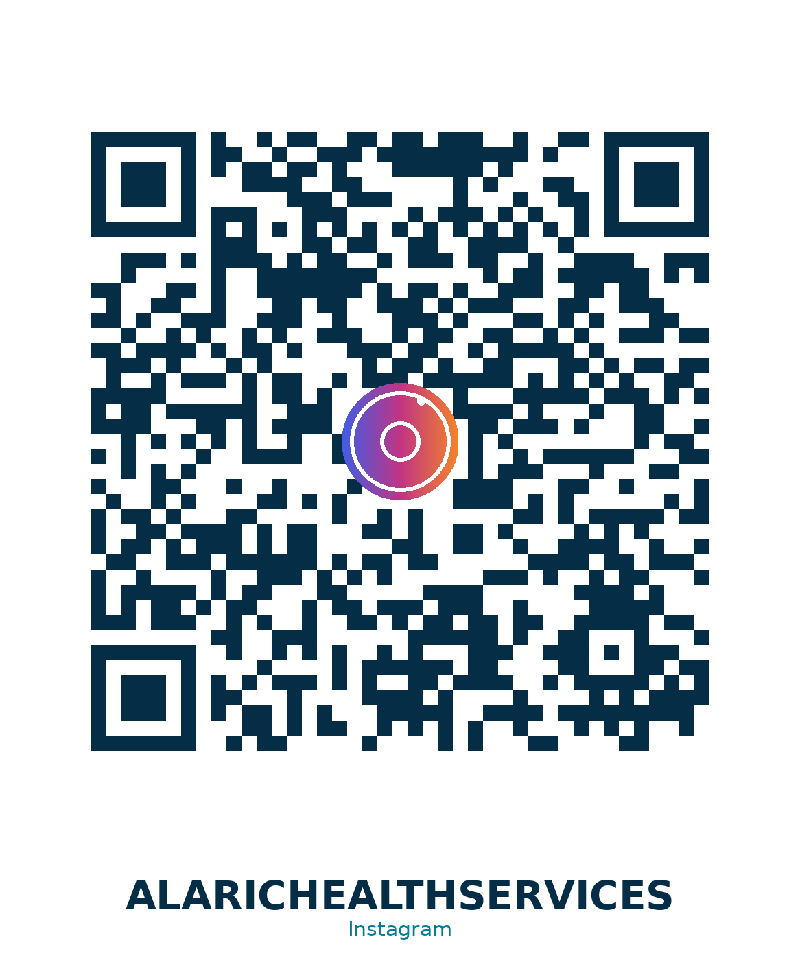 Scan to open Alaric Health Services on Instagram